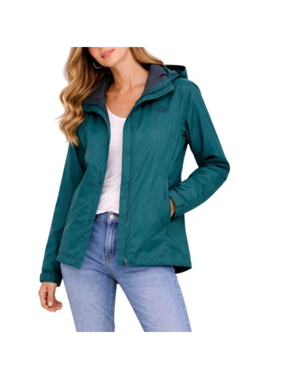 The North Face Women's Enamel Blue Waterproof Resolve 2 Rain Jacket Size XS